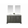 thumbnail image 3 of Vanity Art 60 Inch Double Sink Bathroom Vanity with Ceramic Sink and Engineered Marble Top, Without Mirror, 3 of 5