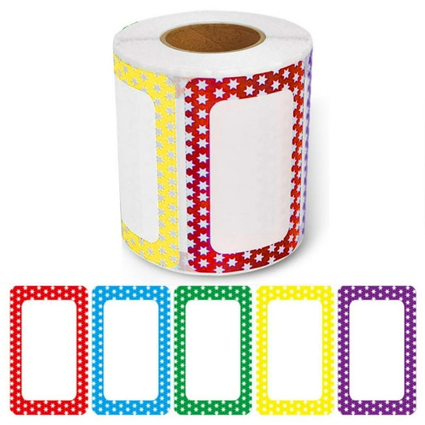 Adhesive school name labels