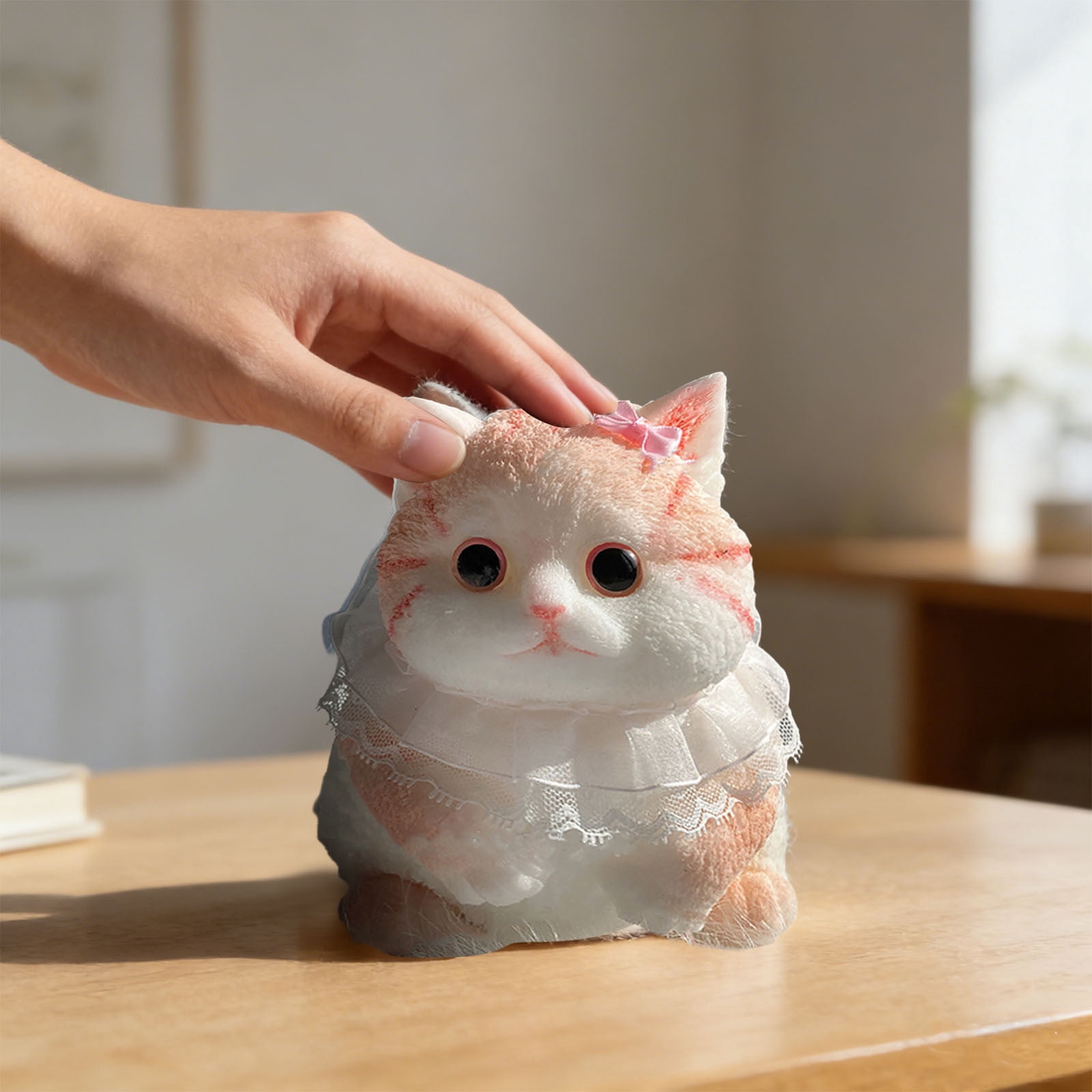 Cute Anxiety Relief Fidget , Soft Squeeze Decompression Dough, 8-Inch Fairy Cat Squeeze T-oy, Cute Kitty Stress Ball for Cat Lovers