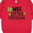 thumbnail image 3 of Inktastic St. Patrick's Day Wee Little Hooligan with Clovers Toddler Sweatshirt, 3 of 4