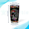 thumbnail image 3 of Personalized Sugar Skull Tumbler Gifts for Skull Lovers - Goth Tumbler - Skull Gothic Birthday Gifts for Girls Women - Motivational Skull Tumbler - Custom Name 20oz Stainless Steel Tumbler, 3 of 7