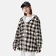 thumbnail image 3 of Balery Black Plaid Heart Sudadera ligera de manga larga con capucha y protección solar UPF 50+ para hombre y mujer, ideal para pesca y running-XX-Large, 3 of 7