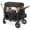 Black, variant on Bobiber Collapsible Wagon Stroller 2 Seater with 3-Point Harnesses, Canopy, Storage Bag, Adjustable Handlebar, 2 Cup Holders, Gray