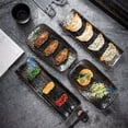 thumbnail image 2 of MasteelfCA 1 Pce Assiette à Sushi Style Japonais Assiette Rectangulaire Exquise Assiette à Dessert, 2 of 8