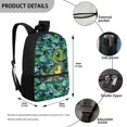 thumbnail image 5 of Uourmeti Cute Dino Camo Backpack for Student, 17 Inch Large Storage Adjustable Shoulder Straps Daypack for School Travel, 5 of 6