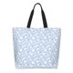thumbnail image 1 of Balery Gray White Floral Bolsa Tote Estilo Estético con Cremalleras, Bolsa de Hombro, Bolsa de Compras Grande y Plegable, 1 of 8