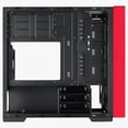 thumbnail image 3 of SilverStone Technologies RL08BR-RGB 2 x 120 mm Micro-ATx Case with Tempered Glass Side Panel RGB Fans, Black & Red, 3 of 9