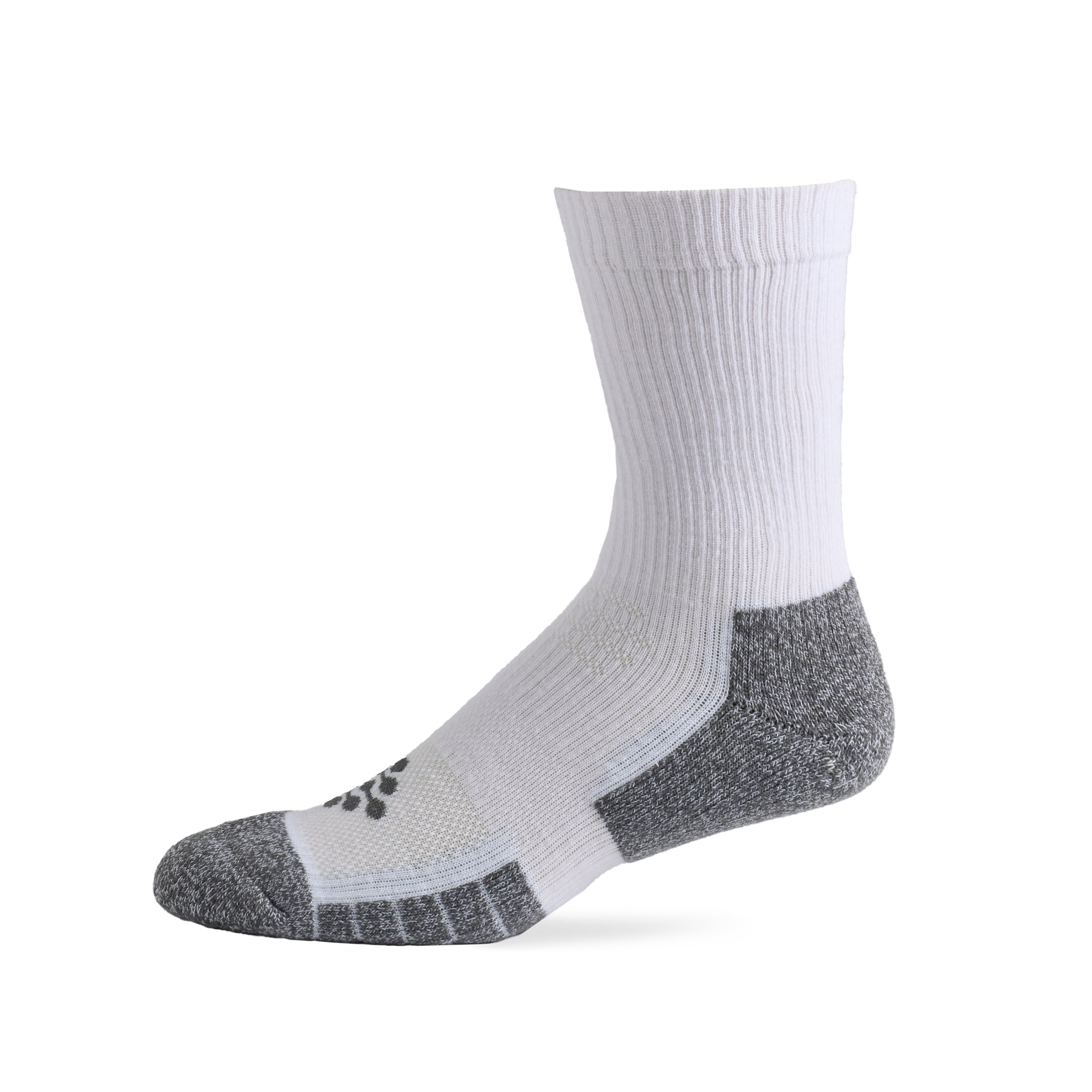 TRUEENERGY Flow High Impact Cushion Crew Sock, Men's Size 10-14.5, 3-pack