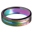 thumbnail image 2 of Wedding Ring For Women or Men. 4mm Rainbow Anodized Gay & Lesbian Band LGBT, 2 of 3