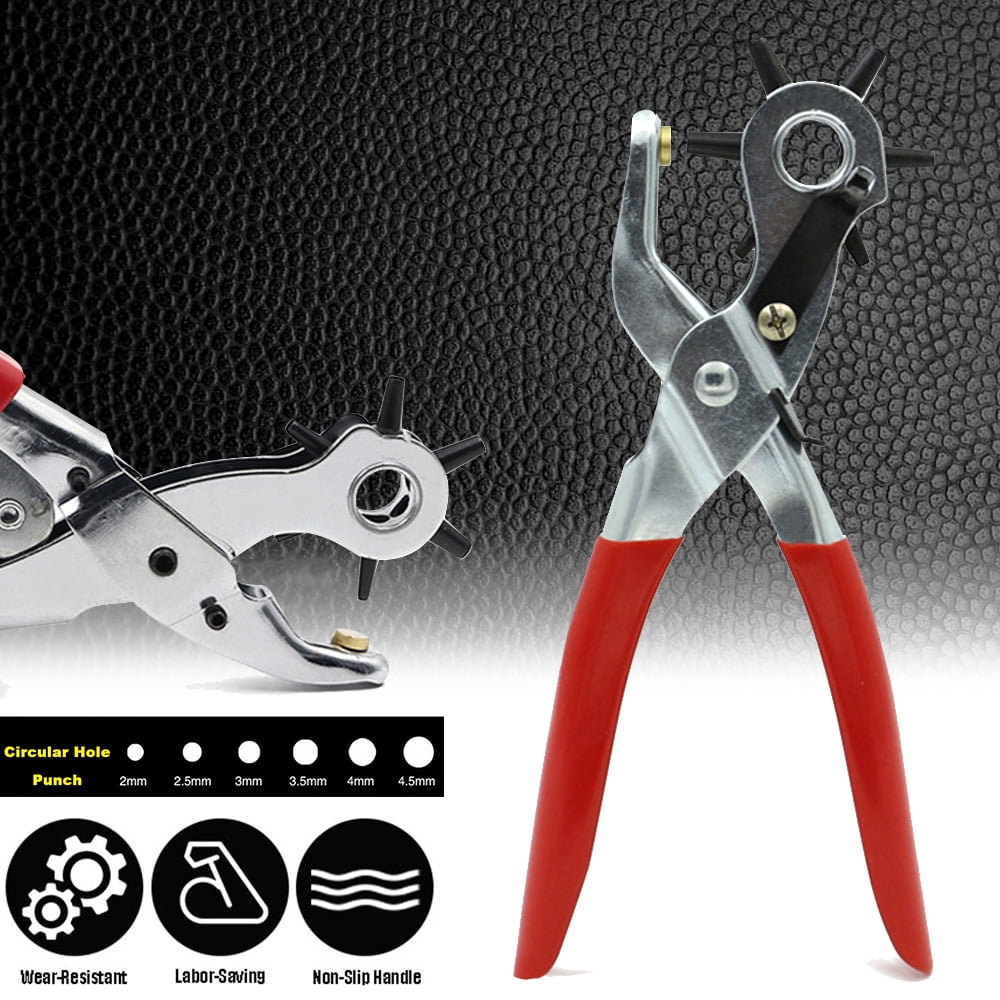 Portable Manual Leather Punch MultiFunction Belt Dipping Lastic Handle