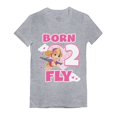 thumbnail image 1 of Tstars Girls Toddler 2nd Birthday Gift Birthday Gift for 2 Year Old Paw Patrol Skye Born 2 Fly Birthday Shirts for Girl Birthday Party Graphic Tee Infant B Day Girls Fitted T Shirt, 1 of 6