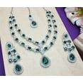 thumbnail image 2 of Parshwa Creations Exquisite Indian Bollywood Wedding Silver Plated Kundan Jewelry Choker Necklace Set, 2 of 4