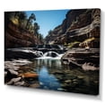 thumbnail image 2 of Designart "Canyon Fleeting Cascades" Landscapes Wall Art Print, 2 of 5