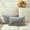 Gray, variant on Cterwk Decorative Velvet Throw Pillow Cover Soft Pillow Covers Soild Square Cushion Case for Sofa Bedroom, 12" x 20"