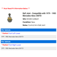 thumbnail image 2 of Ball Joint - Compatible with 1979 - 1985 Mercedes-Benz 300TD 1980 1981 1982 1983 1984, 2 of 2