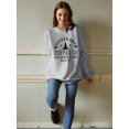 thumbnail image 6 of VILOVE Womens Sweatshirt Witches Brew Graphic Halloween Shirts Fall Long Sleeve Pullover Tops Gray, 6 of 7