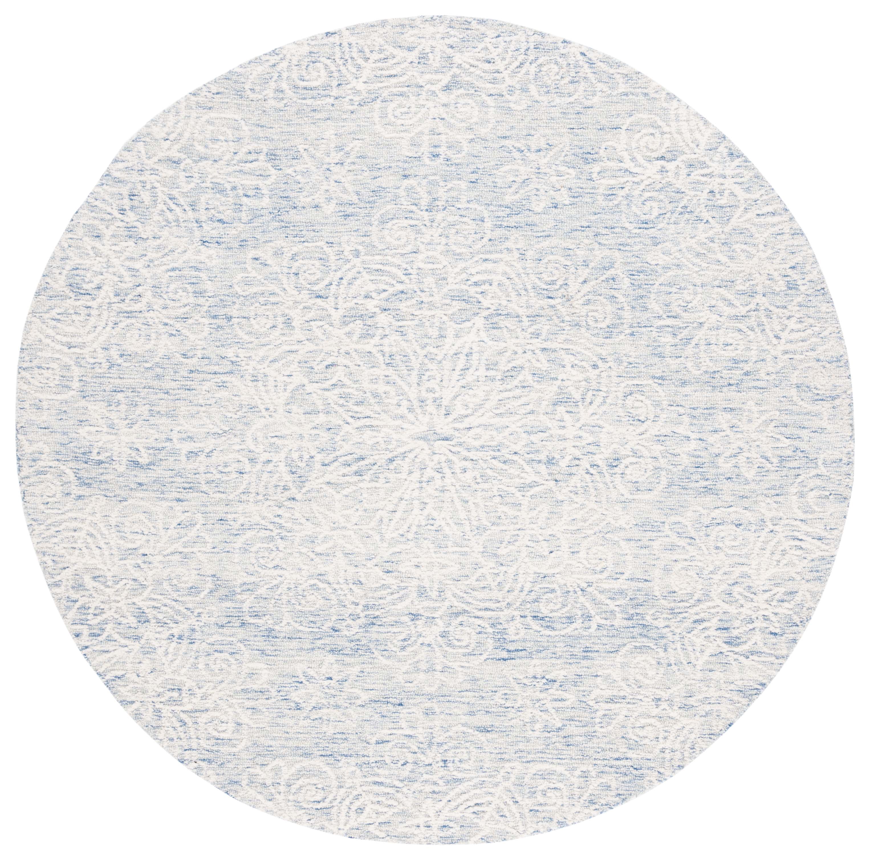 Safavieh Metro Corine Floral Area Rug, Blue/Ivory, 6' x 6' Round