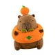 thumbnail image 3 of Lindo animal de peluche de capibara, juguete de peluche de capibara, animal de peluche de dibujos animados suave, muñeco de caqui de capibara de, 3 of 9