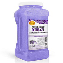 SPA REDI - Exfoliating Scrub Pumice Gel, Lavender and Wildflower, 128 Oz - Manicure, Pedicure and Body Exfoliator Infused with Hyaluronic Acid, Amino Acids, Panthenol and Comfrey Extract