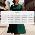 thumbnail image 3 of Fewfanhot Womens Dresses Vintage Short Sleeve Peter Pan Collar Retro Swing A Line Midi Summer Dress Cocktail Party Evening Prom Gown, 3 of 9
