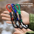 thumbnail image 1 of Carabiner Bungee Cord Portable Hanging Hook Strong Elastic Rope Multifunctional Connector Heavy Duty Latex Elastic Cord with Alloy Climbing Buckle Tent Accessories, 1 of 7