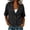 Black, variant on Women's Solid Color Cropped Blazer Jacket, Short Length Open Front Lightweight Suit Jacket, for Summer Work or Smart Casual Daily Wear White