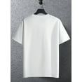 thumbnail image 2 of [Geometric T-Shirt] Cotton Casual Teen Boys Crew Neck T-Shirt | Geometric Pattern, Short Sleeve, Slight Stretch, Regular Fit, Knit Fabric 150g/m2, for Outdoor Sports Fashion, 2 of 6