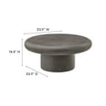 thumbnail image 4 of Modway Argos Table Basse Ronde en Béton pour Mobilier de Patio Intérieur - Extérieur, Gris, 4 of 9