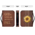 thumbnail image 4 of HELLHERO PU Leather Bible Tote Bag with Inspirational Verse, Portable Protective Carrying Case for Church, Women and Kids Study, 4 of 12