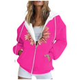 thumbnail image 2 of Sweat à Capuche à Manches Longues à la Mode pour Femmes avec Poche Blanche XXL, 2 of 6