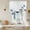 Dusty blue, variant on Navy Blue Pumpkin Fall Tie Up Curtains 45 Inches Long, Kitchen Window Curtains Over Sink, Thanksgiving Leaves Pastoral Small Window Curtains Shade Balloon Curtains Valances for Bedroom/Cafe 34"x45"