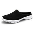 thumbnail image 4 of Linfrsh Women's Slip-on Sneakers Wide Width Comfort Walking Shoes Casual Flats Black,8, 4 of 7