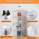 thumbnail image 5 of 6 Cajas de Zapatos TRANSPARENTES Apilables XL (Talla 14.5 US) - Organizador con Puerta Magnética para Armario/Gimnasio, Incluye 6 Bolsas Antipolvo, 34x26.5x19cm, 5 of 6