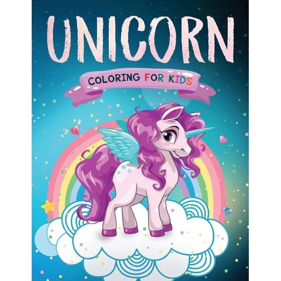 Unicorn Coloring Book, (Paperback)