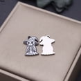 thumbnail image 3 of 2PCS/Lot Halloween Charm Stainless Steel Skull Ghost Pendant Earring Keychain DIY Jewelry Making Saints'Day Accessories, 3 of 6