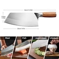 thumbnail image 3 of MDHAND 12 Inch Stainless Steel Chef Knife, Ultra Sharp, Ergonomic Handle, 3 of 8