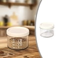 thumbnail image 2 of Plastic Containers with Lids, Oimcto Reusable Containers with Snap-Top Lids, Freezer Safe, Airtight Stackable Storage for Meal Prep, Leftovers & Takeout, Round Clear(600Ml), 2 of 9