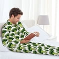 thumbnail image 6 of Honeii Cute Broccoli Pattern Mens Pajamas Set,2pcs Men's Lounge Long Sleeve Sleep Shirt and Pajama Bottoms Sleepwear Set,Mens Pjs Sets-Small, 6 of 7