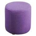 thumbnail image 2 of Abbracc Round Ottoman Slipcover with Bottom Machine Washable Jacquard Fabric, 2 of 9