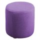 thumbnail image 2 of Fundas para otomanas superelásticas, fundas para otomanas redondas, fundas suaves y elásticas Púrpura, 2 of 9