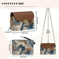 thumbnail image 6 of SCRAWLGOD Vintage Marble Print Beige Brown Small Purses for Women Crossbody Bags, Lightweight PU Leather Mini Cross Body Purse Travel Shoulder Bag Sling Bag for Daily Life, 6 of 7