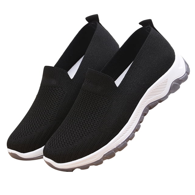 Zapatos de tenis para mujer, zapatos sin cordones para mujer, zapatos de tenis informales para mujer, suela suave, zapatillas de deporte para mujer, construcción robusta