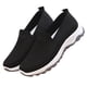 thumbnail image 1 of Zapatillas deportivas informales, ligeras, transpirables, antideslizantes, de suela blanda y planas, de moda, talla 38, negras, para mujer, 1 of 8