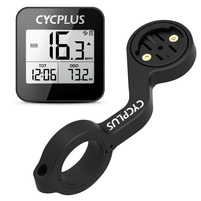 Velocímetro para motoristas Ordenador de bicicleta GPS inalámbrico con soporte de montaje IPX6 imper CYCPLUS Velocímetro para motoristas
