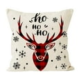 thumbnail image 2 of Festive Feeling Decoration Sofa Pillow Cover Christmas Letter Print Chair Cushion Cover Linen Cushion Cover, 2 of 6