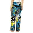 thumbnail image 2 of Bixox Women's Goal Time Patterned Pajama Pants Loungewear, 2 of 5
