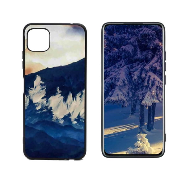 Compatible with Samsung Galaxy A22 5G Phone Case, Mountains-11 Case Men Women, Flexible Silicone Shockproof Case for Samsung Galaxy A22 5G