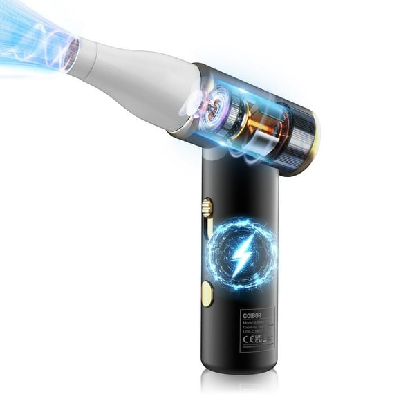 Colbor - Soplador de aire eléctrico AirMaxx A1, 100000 rpm, inalámbrico, luz LED, boquilla, recargab