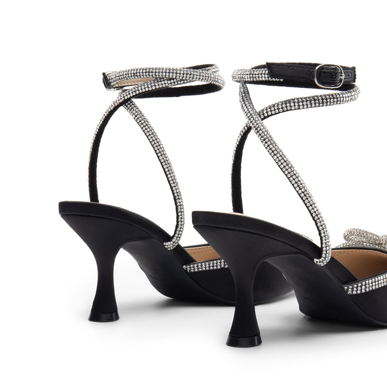 DREAM PAIRS Kitten Heels Rhinestone Bow Ankle Strap Stiletto  display picture 1