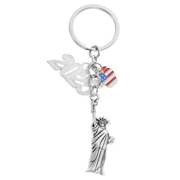 WEUVEB New York Souvenir Keychain Set with Statue of Charm - 1 Piece Travel